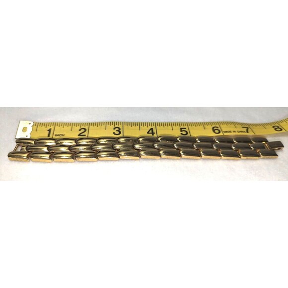 Napier Gold Tone Link Bracelet - Picture 6 of 7